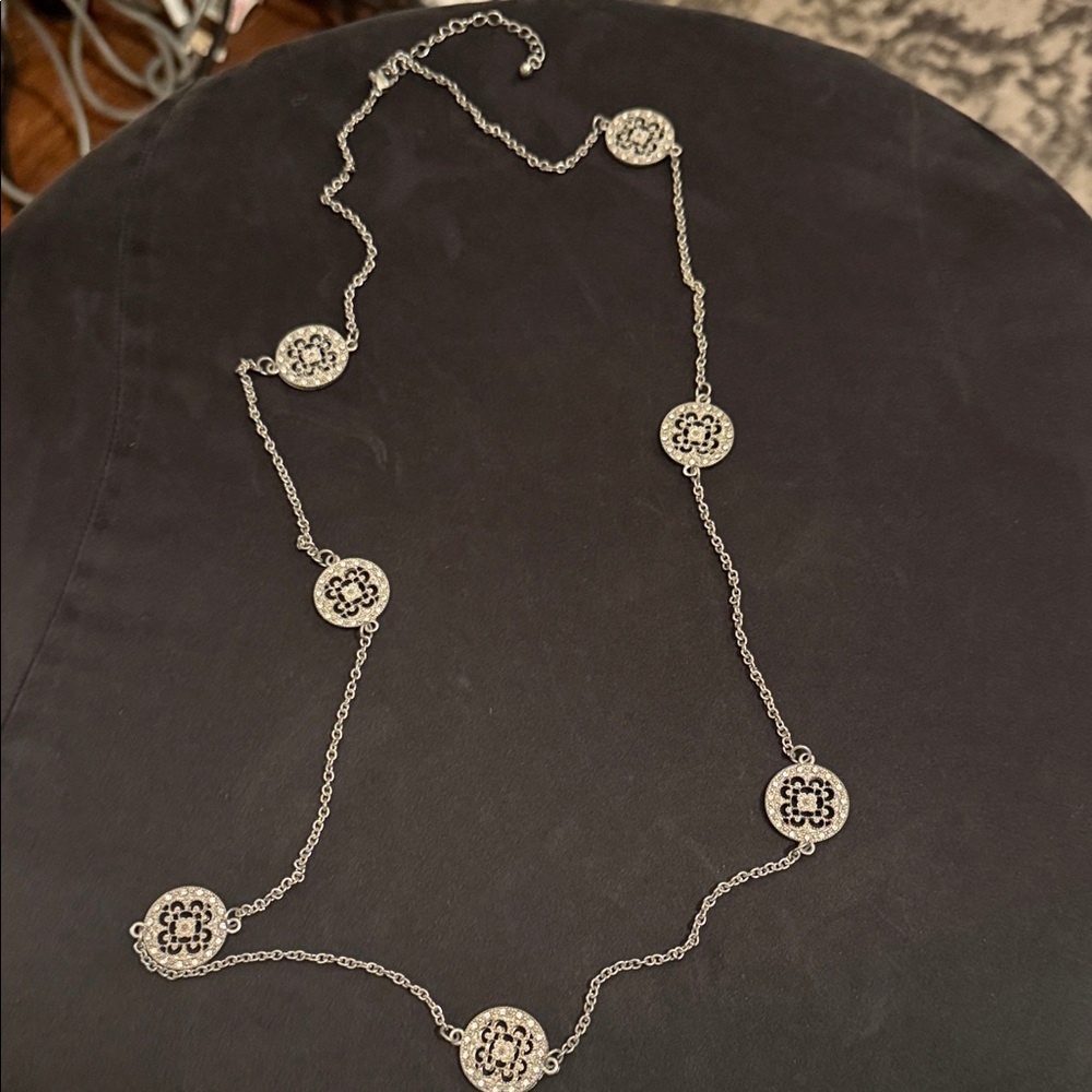 French Style Retro Necklace with Intricate Medallions